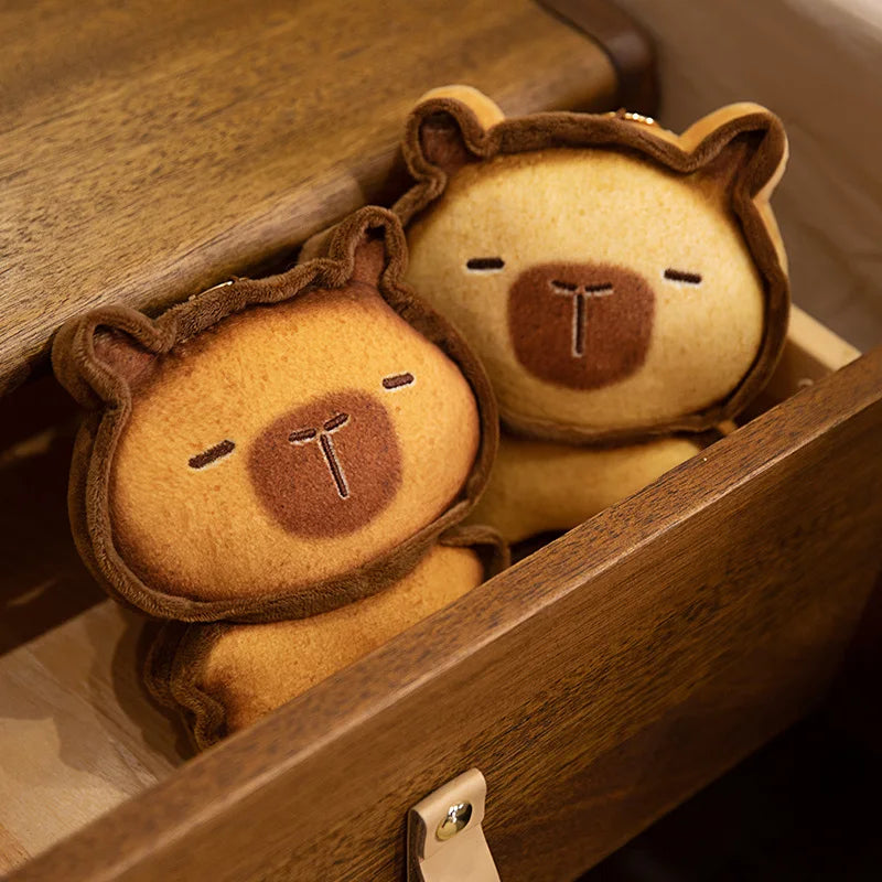 Adorable Plush Cookie Bear Keychain