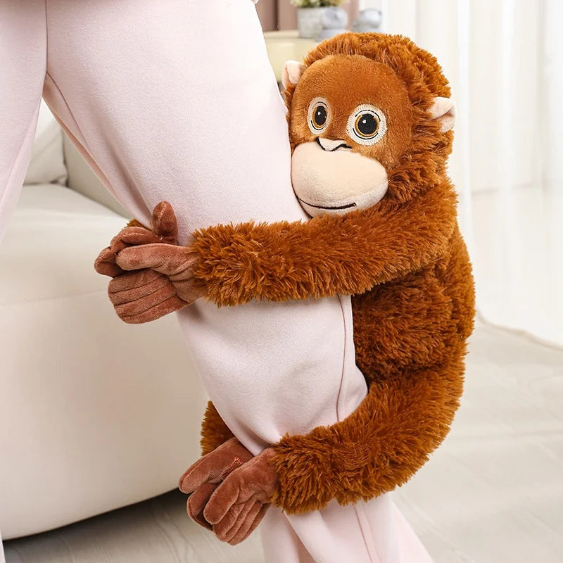 Soft Red-Brown Hugging Orangutan Plush