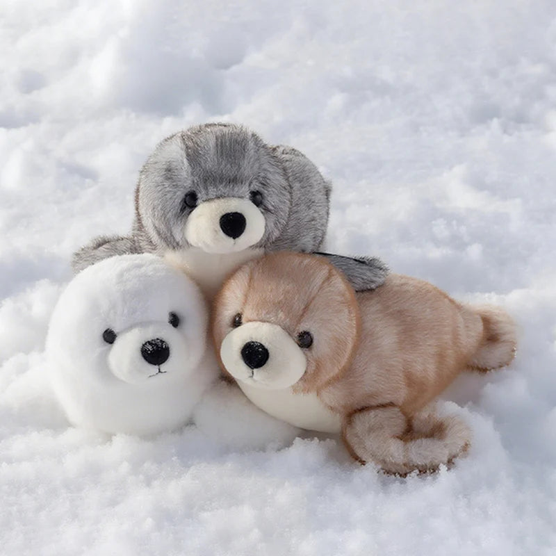 Soft Trio of Plush Seal Toys