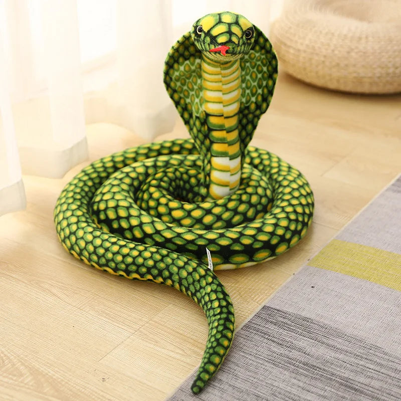 Yellow and Orange Hooded Cobra Plush Toy
