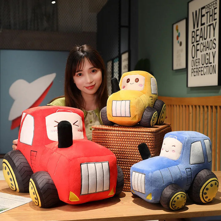 Adorable Big Wheel Plush Car Toy